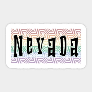 LGBTQ PATTERN AMERICA NEVADA Sticker